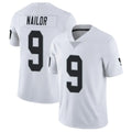 LV.Raiders #9 Jalen Nailor Player White Limited Vapor Untouchable Home Game Odoa Stitched Jerseys