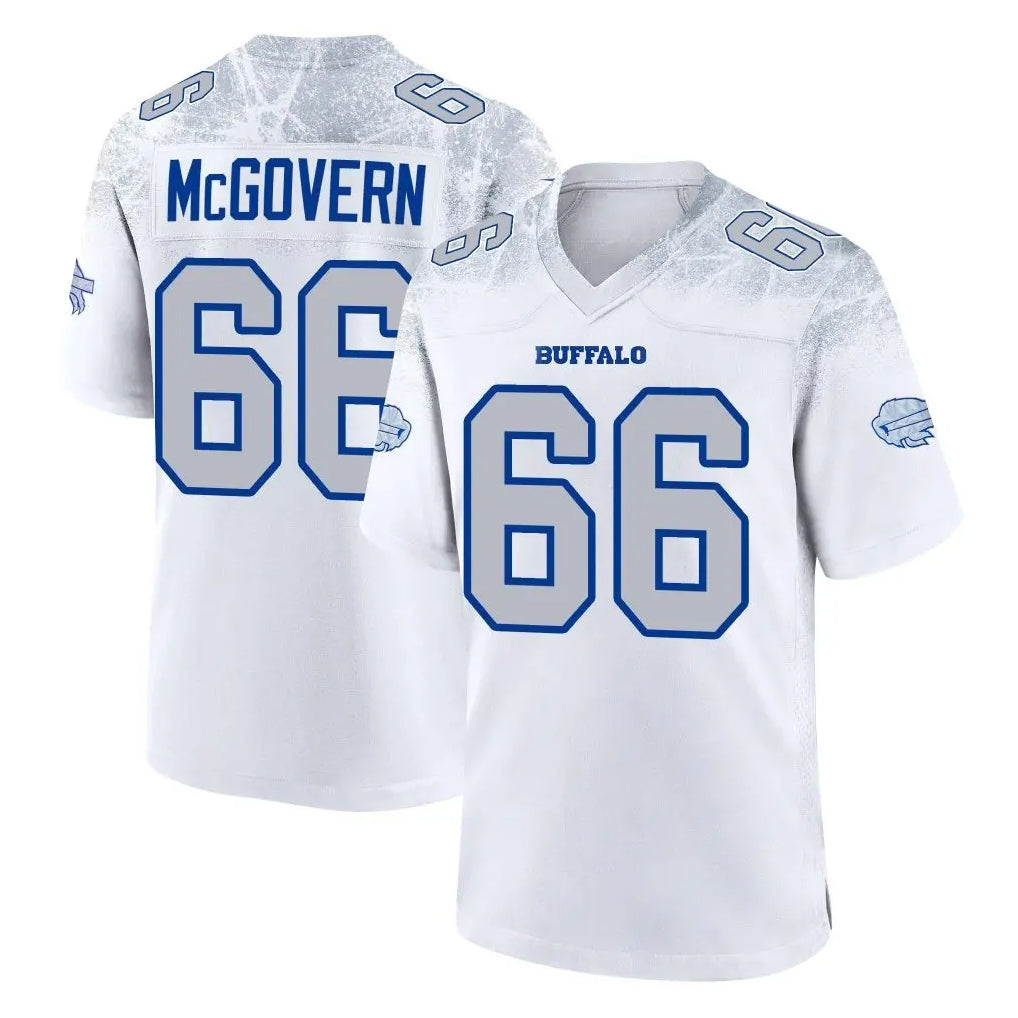 B.Bills #66 Connor McGovern Player White Rivalries Collection Game Odoa Stitched Jerseys