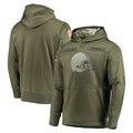 C.Browns ## Browns Blank Player Olive Salute to Service Pullover Hoodies Home Game Odoa Stitched Jerseys