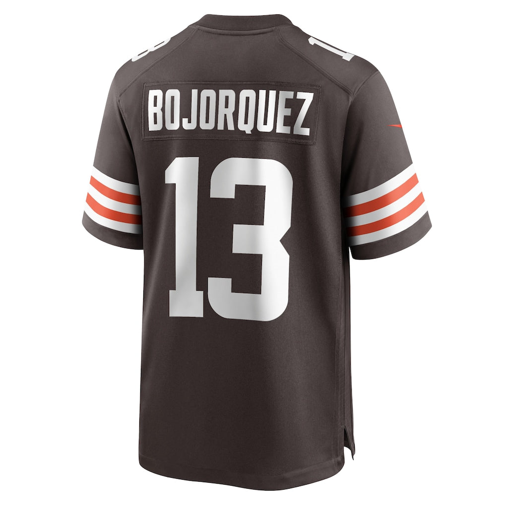 Odoa C.Browns #13 Corey Bojorquez Brown Team Game Jersey