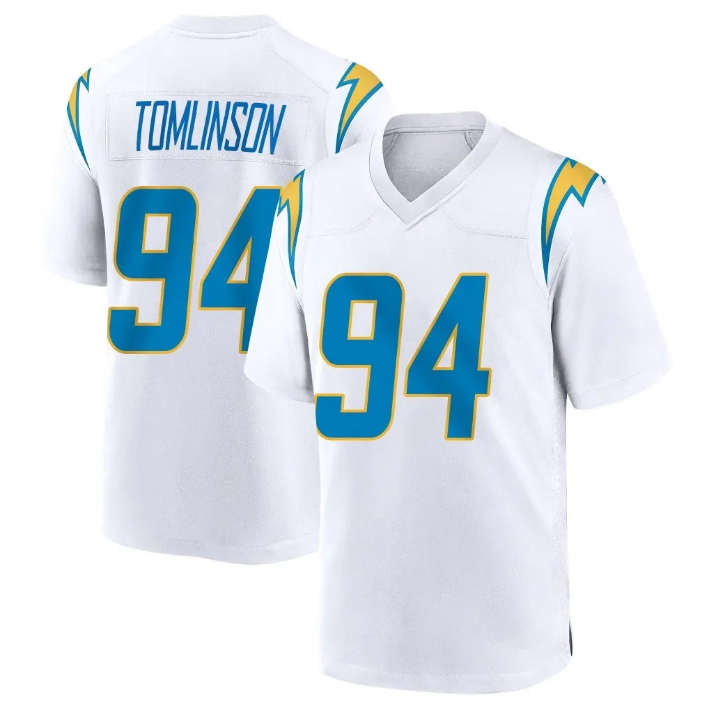 LA.Chargers #94 Dalvin Tomlinson Player White Home Game Odoa Stitched Jerseys