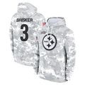 P.Steelers #3 Jaquan Brisker Player Arctic Camo Limited Salute to Service Pullover Hoodies Game Odoa Stitched Jerseys