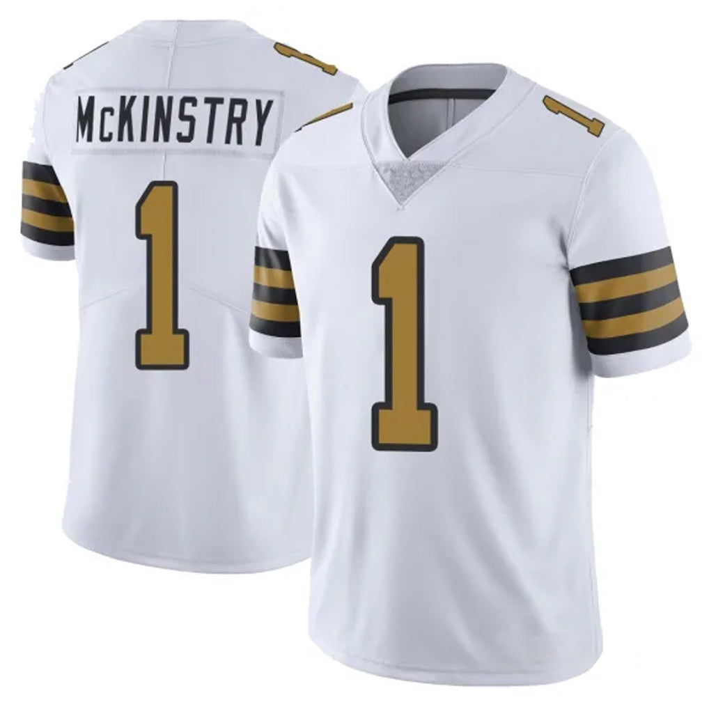 NO.Saints #1 Kool-Aid McKinstry Player White Limited Color Rush Home Game Odoa Stitched Jerseys