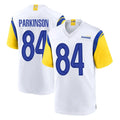 LA.Rams #84 Colby Parkinson Player White Home Game Odoa Stitched Jerseys