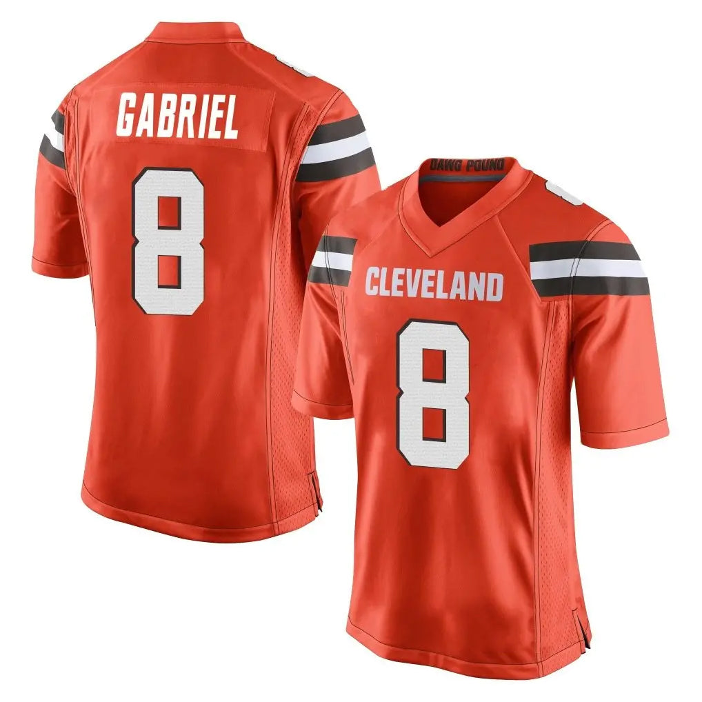 C.Browns #8 Dillon Gabriel Player Orange Home Game Odoa Stitched Jerseys