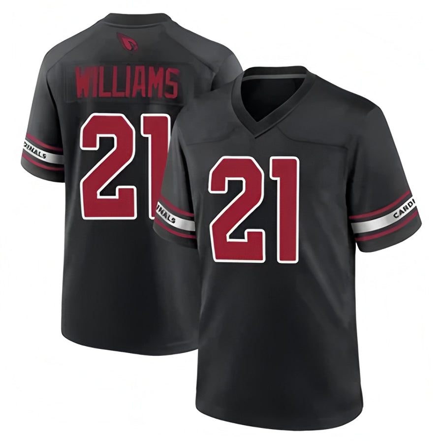 A.Cardinals #21 Garrett Williams Player Black Game Home Odoa Stitched Jerseys