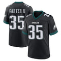 P.Eagles #35 Michael Carter II Player Black Game Home Odoa Stitched Jerseys
