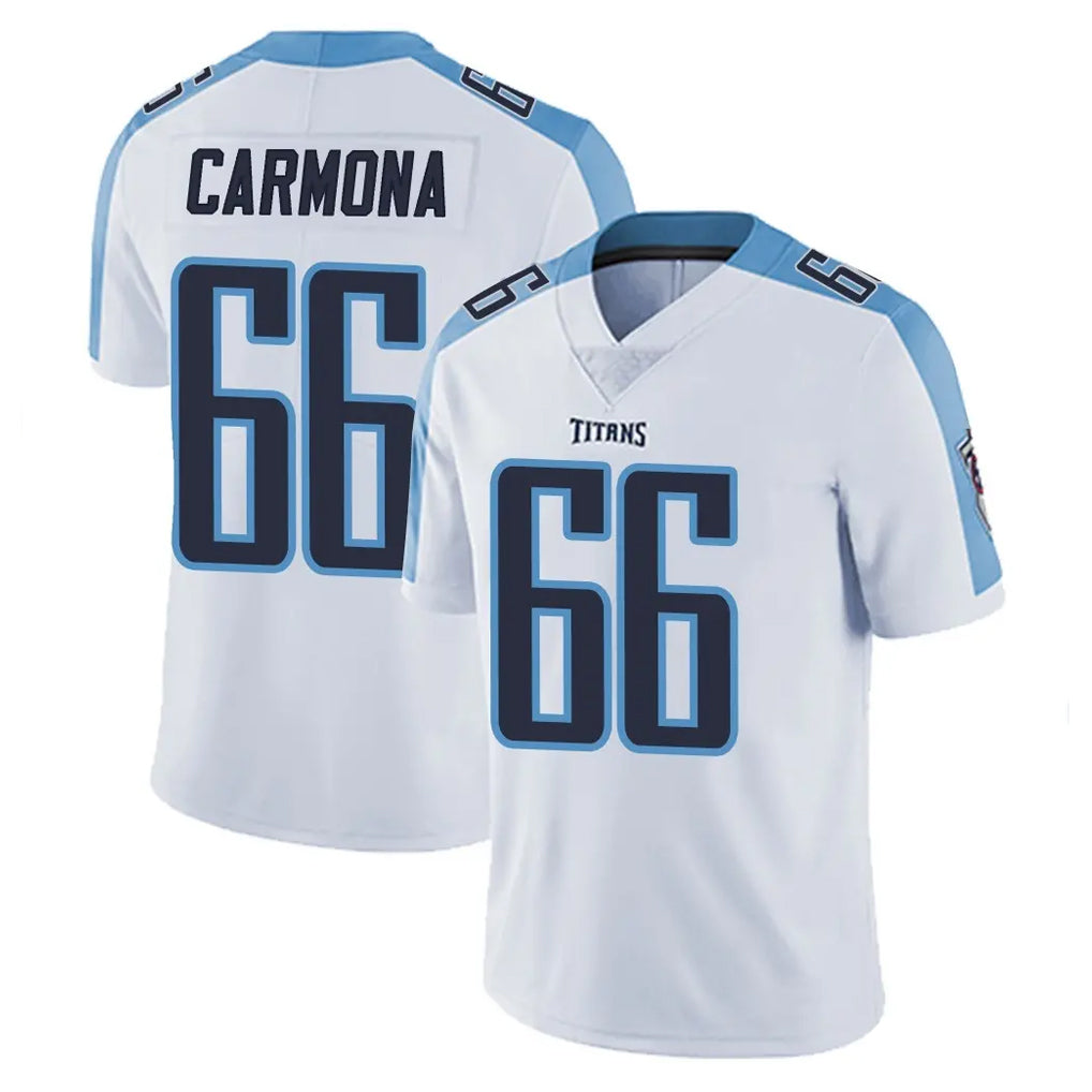 T.Titans #66 Fernando Carmona Jr. Player White Limited Vapor Untouchable Home Game Odoa Stitched Jerseys