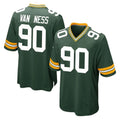 GB.Packers #90 Lukas Van Ness Player Green Home Game Odoa Stitched Jerseys