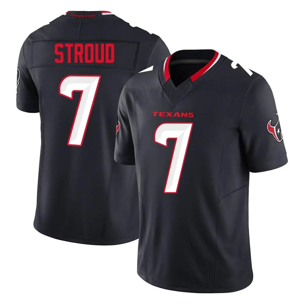 H.Texans #7 CJ Stroud Player Navy Limited Alternate Vapor F.U.S.E. Home Game Odoa Stitched Jerseys