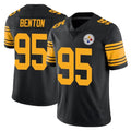 P.Steelers #95 Keeanu Benton Player Black Limited Color Rush Home Game Odoa Stitched Jerseys