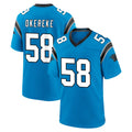 C.Panthers #58 Bobby Okereke Player Blue Home Game Odoa Stitched Jerseys