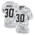 LA.Chargers #30 Alec Ingold Player Arctic Camo Salute To Service Limited Game Odoa Stitched Jerseys