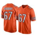 C.Bears #67 Garrett Bradbury Player Orange Home Game Odoa Stitched Jerseys