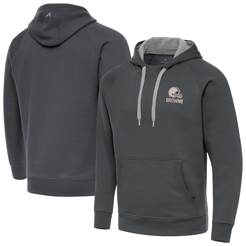 C.Browns ## Browns Blank Player Gray Brushed Carbon Pullover Hoodie Limited Odoa Stitched Jerseys