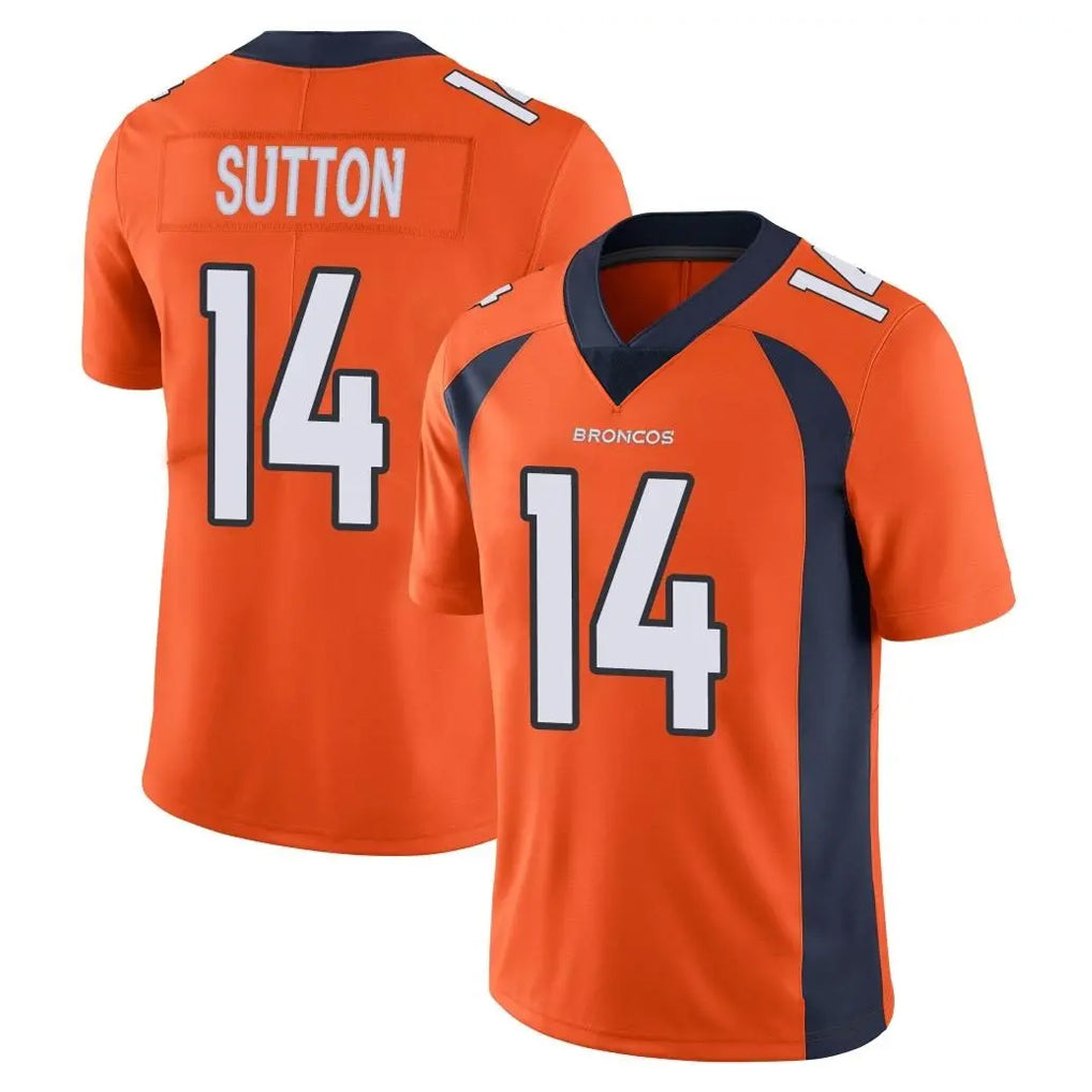 D.Broncos #14 Courtland Sutton Player Orange Color Vapor Untouchable Limited Game Odoa Stitched Jerseys