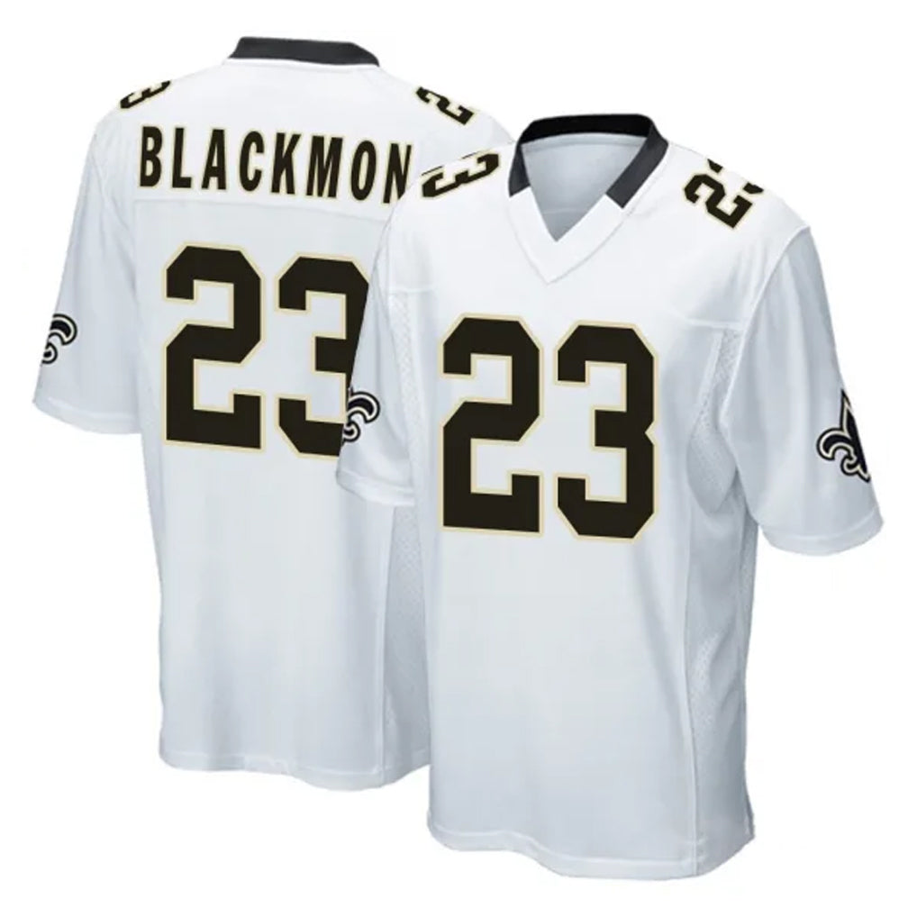 NO.Saints #23 Julian Blackmon Player White Home Game Odoa Stitched Jerseys