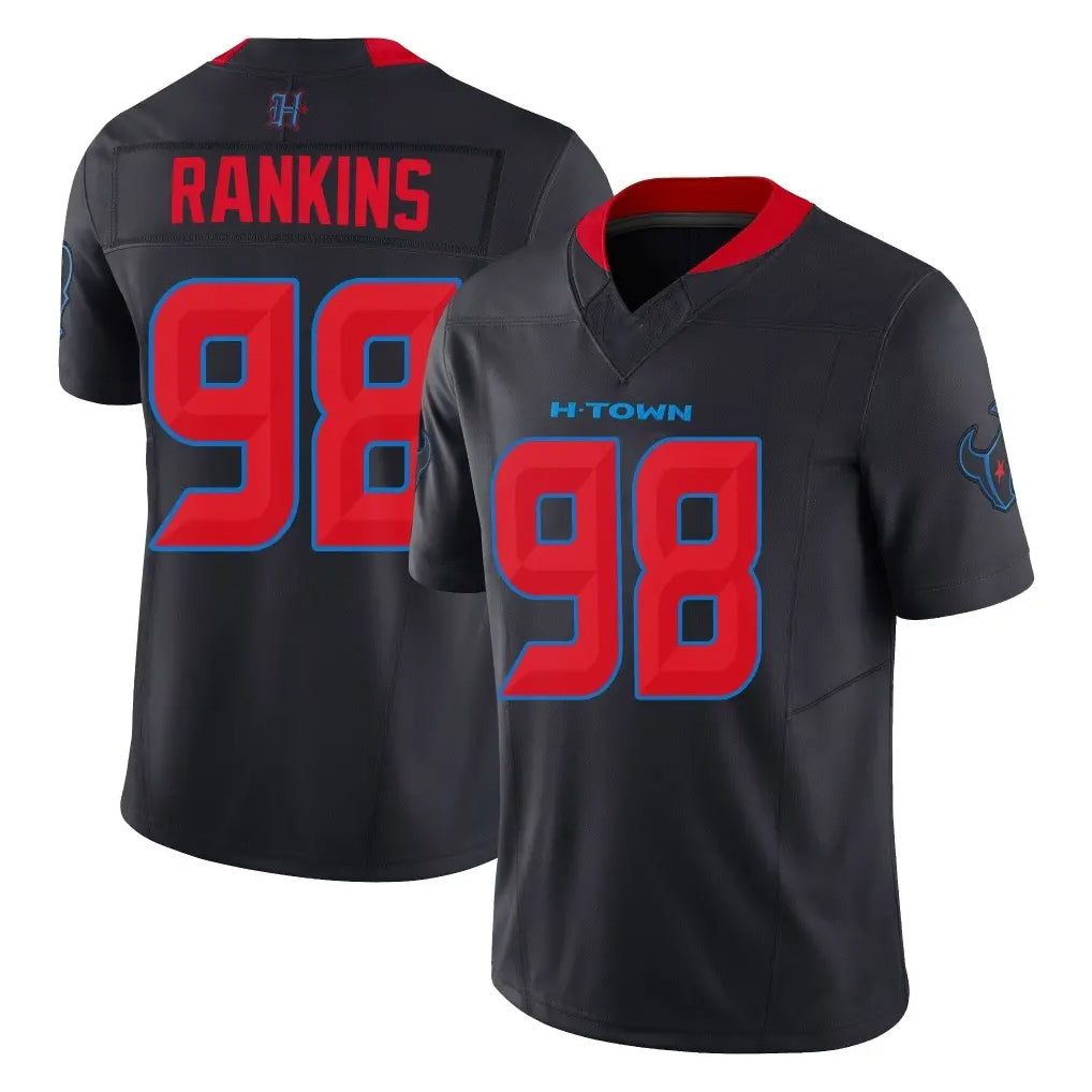 H.Texans #98 Sheldon Rankins Player Navy Limited 2nd Alternate Vapor F.U.S.E. Home Game Odoa Stitched Jerseys