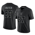 LV.Raiders #87 Michael Mayer Player Black Reflective Limited Game Odoa Stitched Jerseys