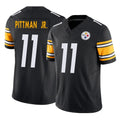 P.Steelers #11 Michael Pittman Jr. Player Black Limited Vapor F.U.S.E. Home Game Odoa Stitched Jerseys