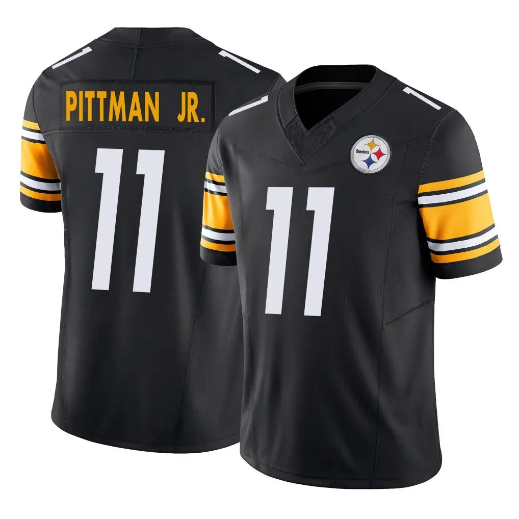 P.Steelers #11 Michael Pittman Jr. Player Black Limited Vapor F.U.S.E. Home Game Odoa Stitched Jerseys