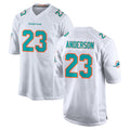 M.Dolphins #23 Zayne Anderson Player White Limited Home Game Odoa Stitched Jerseys
