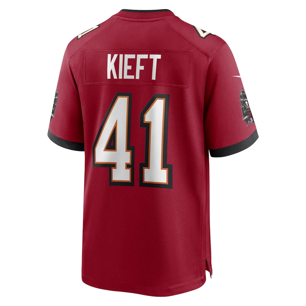Odoa TB.Buccaneers #41 Ko Kieft Red Game Player Jersey