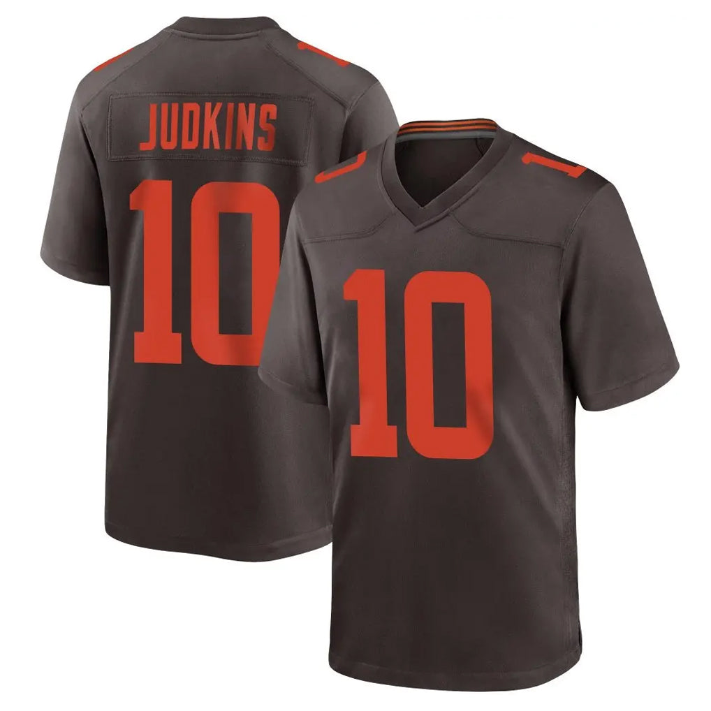 C.Browns #10 Quinshon Judkins Player Brown Alternate Home Game Odoa Stitched Jerseys