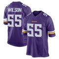 M.Vikings #55 Eric Wilson Player Purple Home Game Odoa Stitched Jerseys
