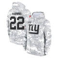 NY.Giants #22 Najee Harris Player Arctic Camo Salute to Service Pullover Hoodies Limited Game Odoa Stitched Jerseys