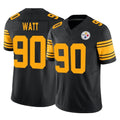 P.Steelers #90 T.J. Watt Player Black Limited 2nd Alternate Vapor F.U.S.E. Home Game Odoa Stitched Jerseys