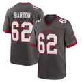 TB.Buccaneers #62 Graham Barton Player Pewter Alternate Home Game Odoa Stitched Jerseys