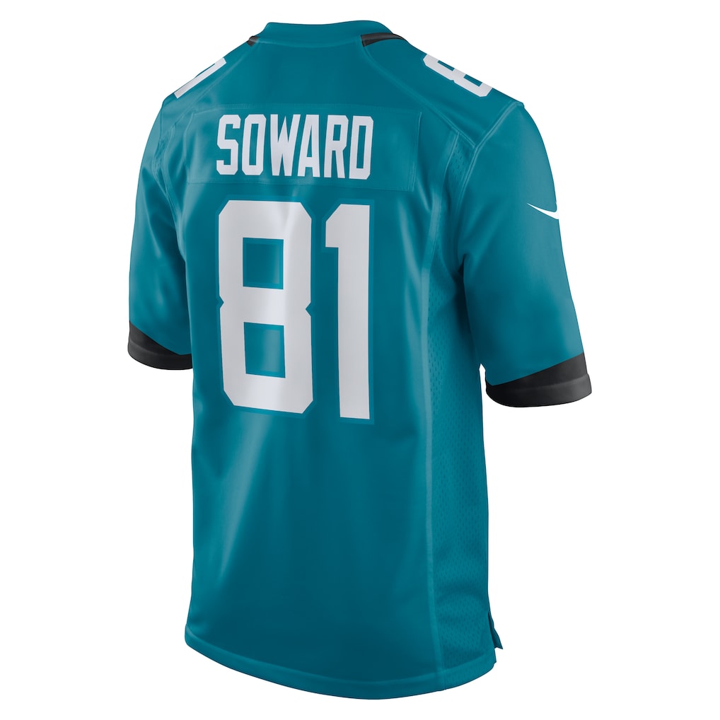 Odoa J.Jaguars #81 R. Jay Soward Teal Retired Player Team Game Jersey