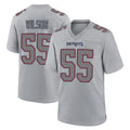 NE.Patriots #55 Jared Wilson Player Gray Fashion Limited Home Game Odoa Stitched Jerseys
