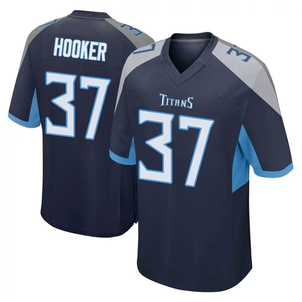 T.Titans #37 Amani Hooker Player Navy Home Game Odoa Stitched Jerseys