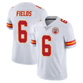 KC.Chiefs #6 Justin Fields Player White Limited Vapor Untouchable Home Game Stitched Jerseys