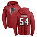 A.Falcons #54 Brandon Dorlus Player Red Pullover Hoodies Home Game Odoa Stitched Jerseys