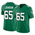 P.Eagles #65 Lane Johnson Player Green Kelly Alternate Vapor F.U.S.E. Home Game Odoa Stitched Jerseys