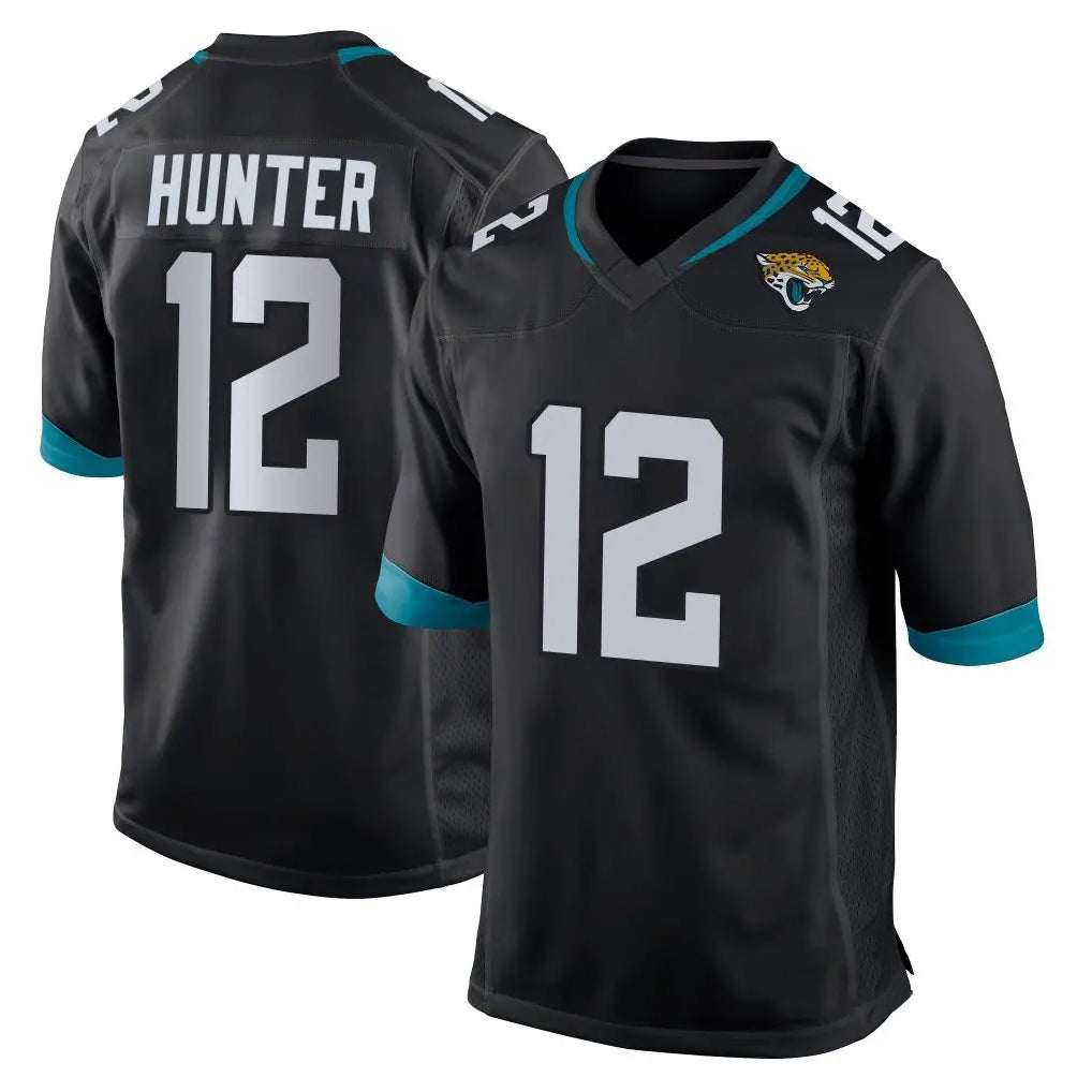 J.Jaguars #12 Travis Hunter Player Black Home Game Odoa Stitched Jerseys