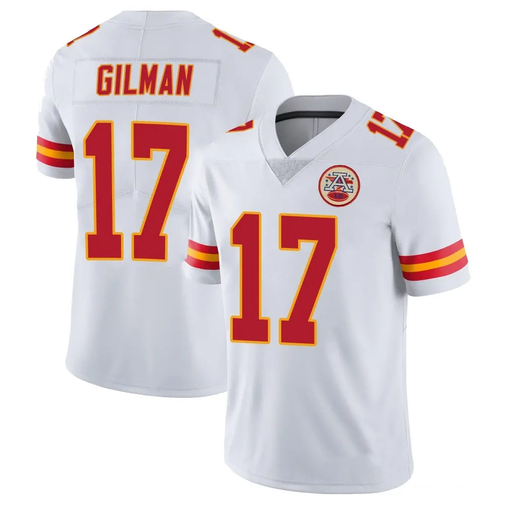 KC.Chiefs #17 Alohi Gilman Player White Limited Vapor Untouchable Home Game Odoa Stitched Jerseys