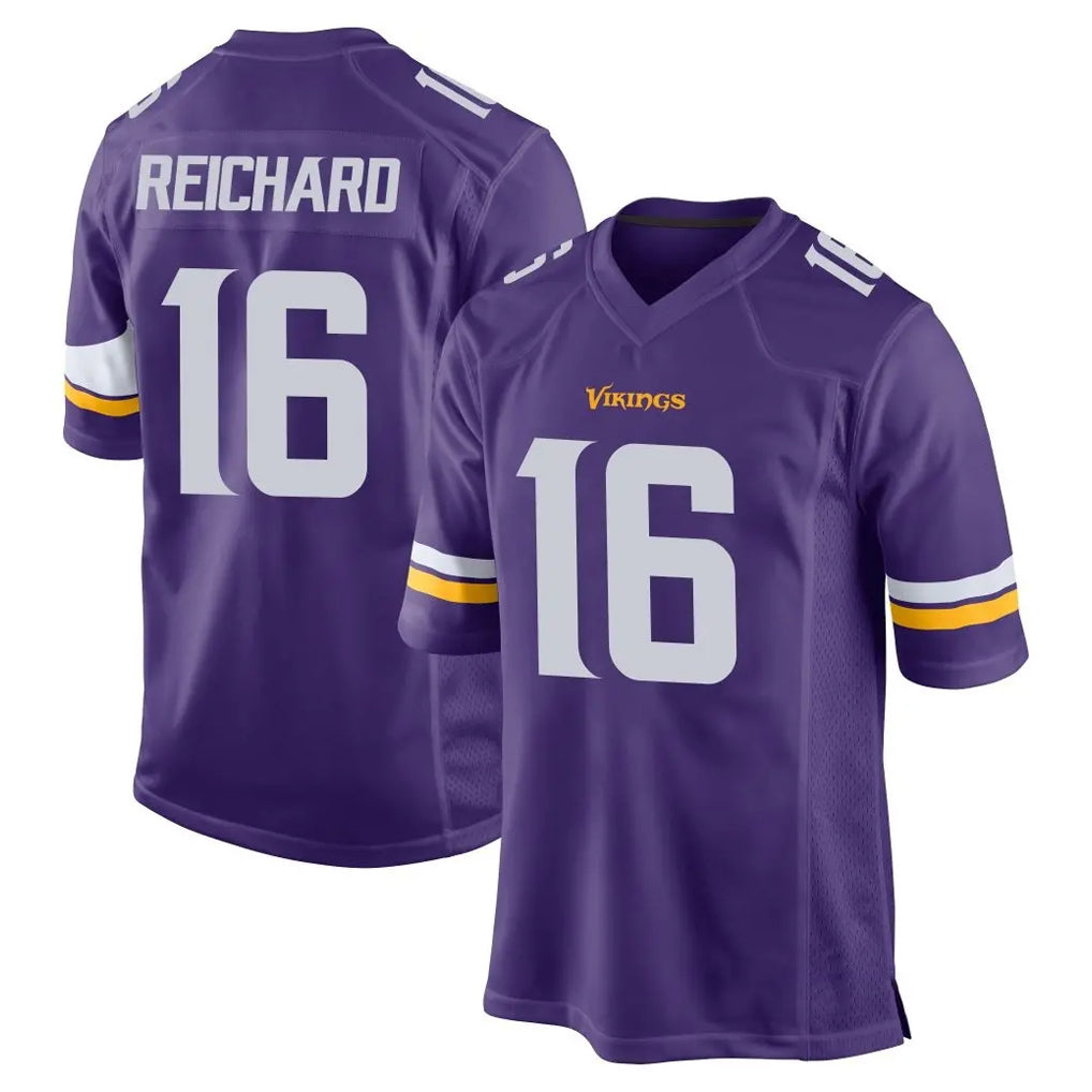 M.Vikings #16 Will Reichard Player Purple Home Game Odoa Stitched Jerseys