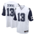 D.Cowboys #13 Caleb Downs Player White-Navy Home Game Odoa Stitched Jerseys