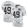 NY.Giants #49 Tremaine Edmunds Player Arctic Camo Salute To Service Limited Game Odoa Stitched Jerseys