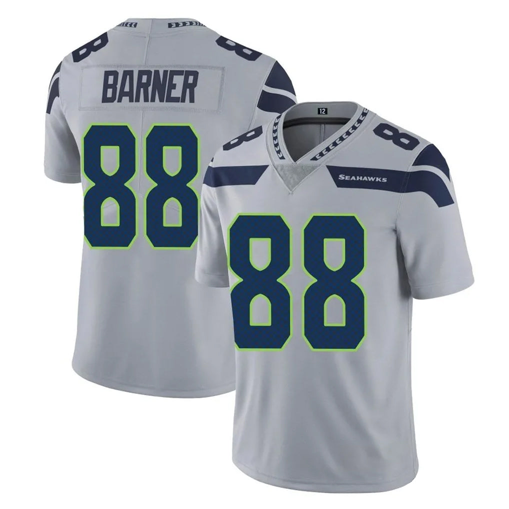 S.Seahawks #88 AJ Barner Player Gray Limited Vapor Untouchable Home Game Odoa Stitched Jerseys