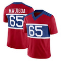 NY.Giants #65 Francis Mauigoa Player Red Century Vapor F.U.S.E. Home Game Odoa Stitched Jerseys