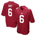 NY.Giants #6 Jaxson Dart Player Red Home Game Odoa Stitched Jerseys