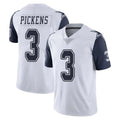 D.Cowboys #3 George Pickens Player White-Navy Limited Color Rush Vapor Untouchable Home Game Odoa Stitched Jerseys