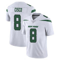 NY.Jets #8 Andre Cisco Player White Spotlight Limited Vapor Home Game Odoa Stitched Jerseys