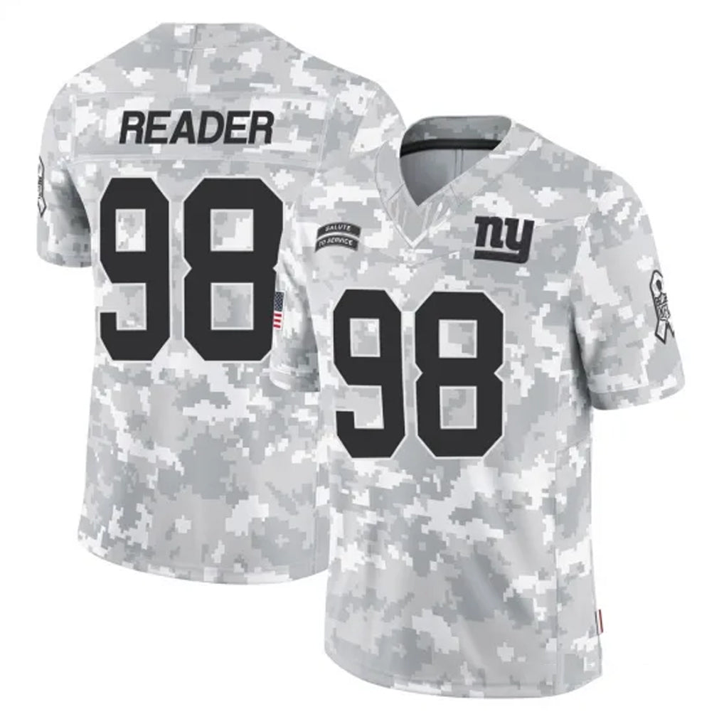 NY.Giants #98 DJ Reader Player Arctic Camo Salute To Service Limited Game Odoa Stitched Jerseys