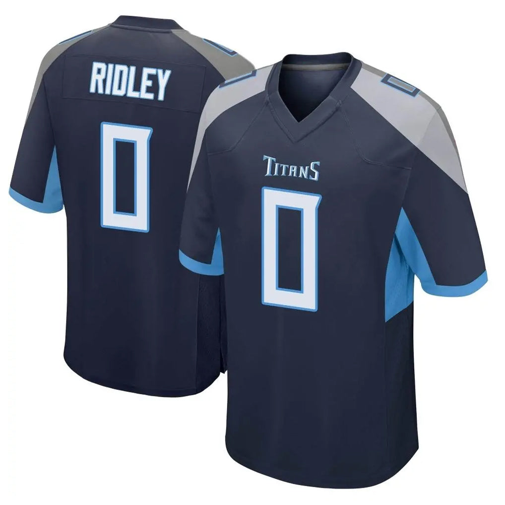 T.Titans #0 Calvin Ridley Player Navy Home Game Odoa Stitched Jerseys